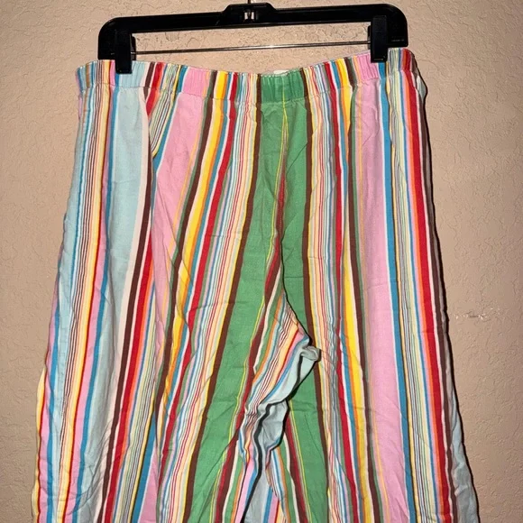 Vintage Victoria’s Secret Rainbow Stripes Pajama Top With Matching Pants Y2K 90 - Picture 11 of 14